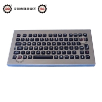 IP65防暴工業鍵盤 軍工背光鍵盤 獨立臺式工業防水鍵盤